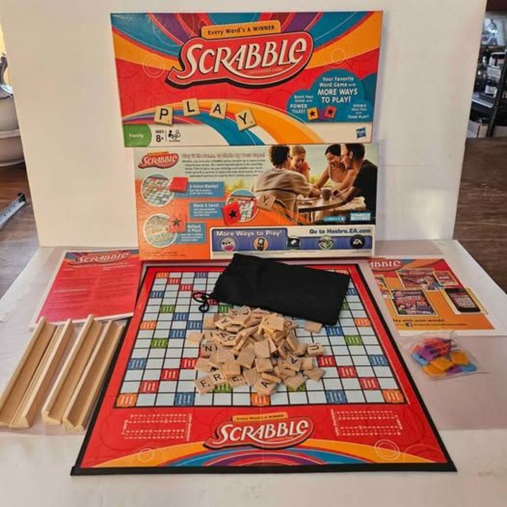 Hasbro Scrabble Crossword Game with Power Tiles